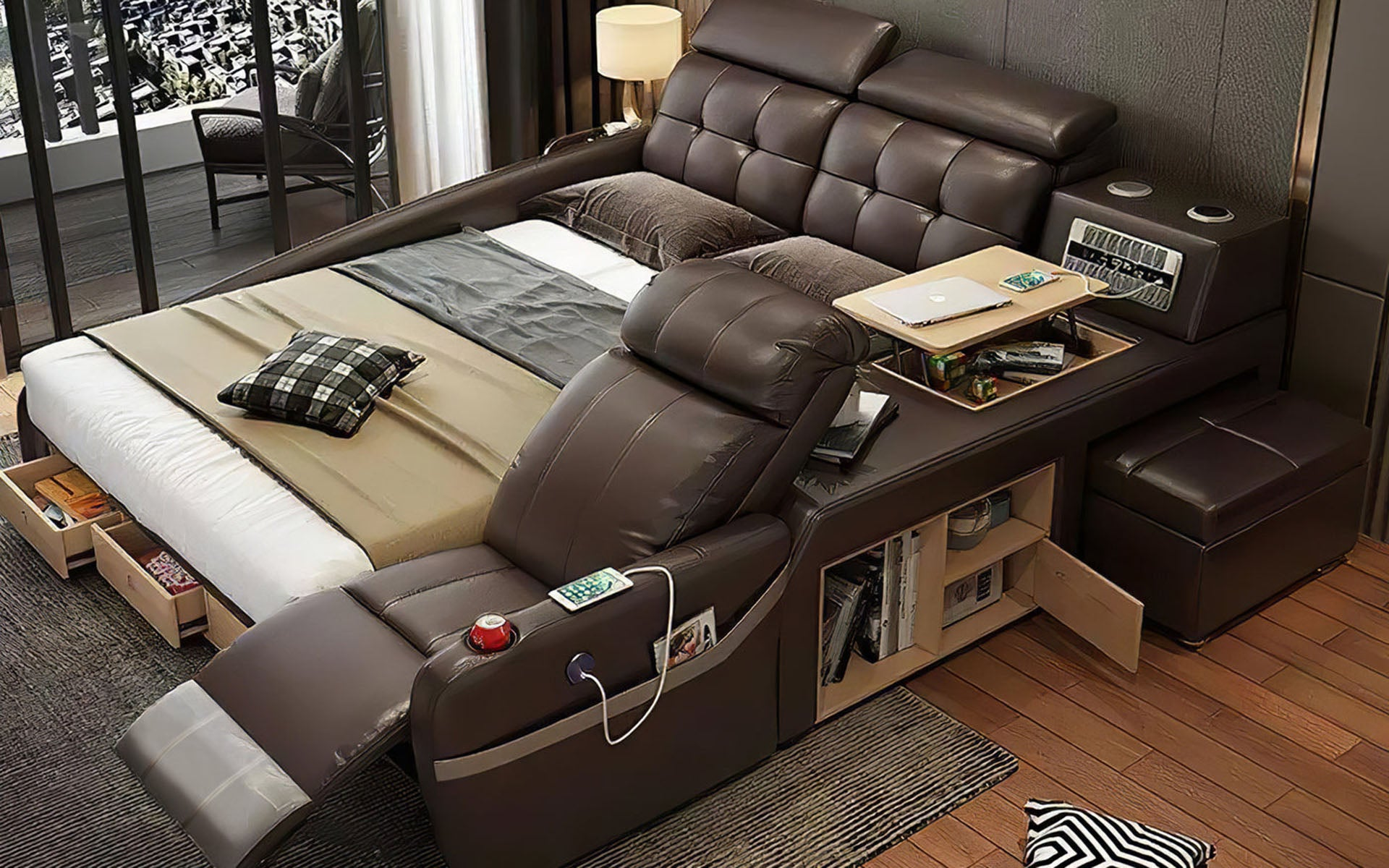 Monica Multifunctional Smart Bed | Futuristic Furniture