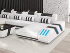 Cosmo Double Chaise U-Shape LED Sectional - Ultimate Lounge Sofa