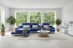 Celsius Mini Modern Leather Sectional - Scandinavian