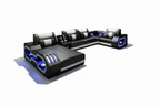 Chaise piece with short shadow