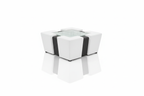 Coffee Table Ottoman - Mirror Reflection