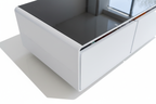 Steinfield Cyber Table Pro - Black Glass Edge Detail