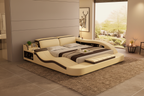 Victor Leather Multifunctional Bed - 温馨现代主卧室