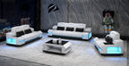 Celsius Modern Leather Sofa Set